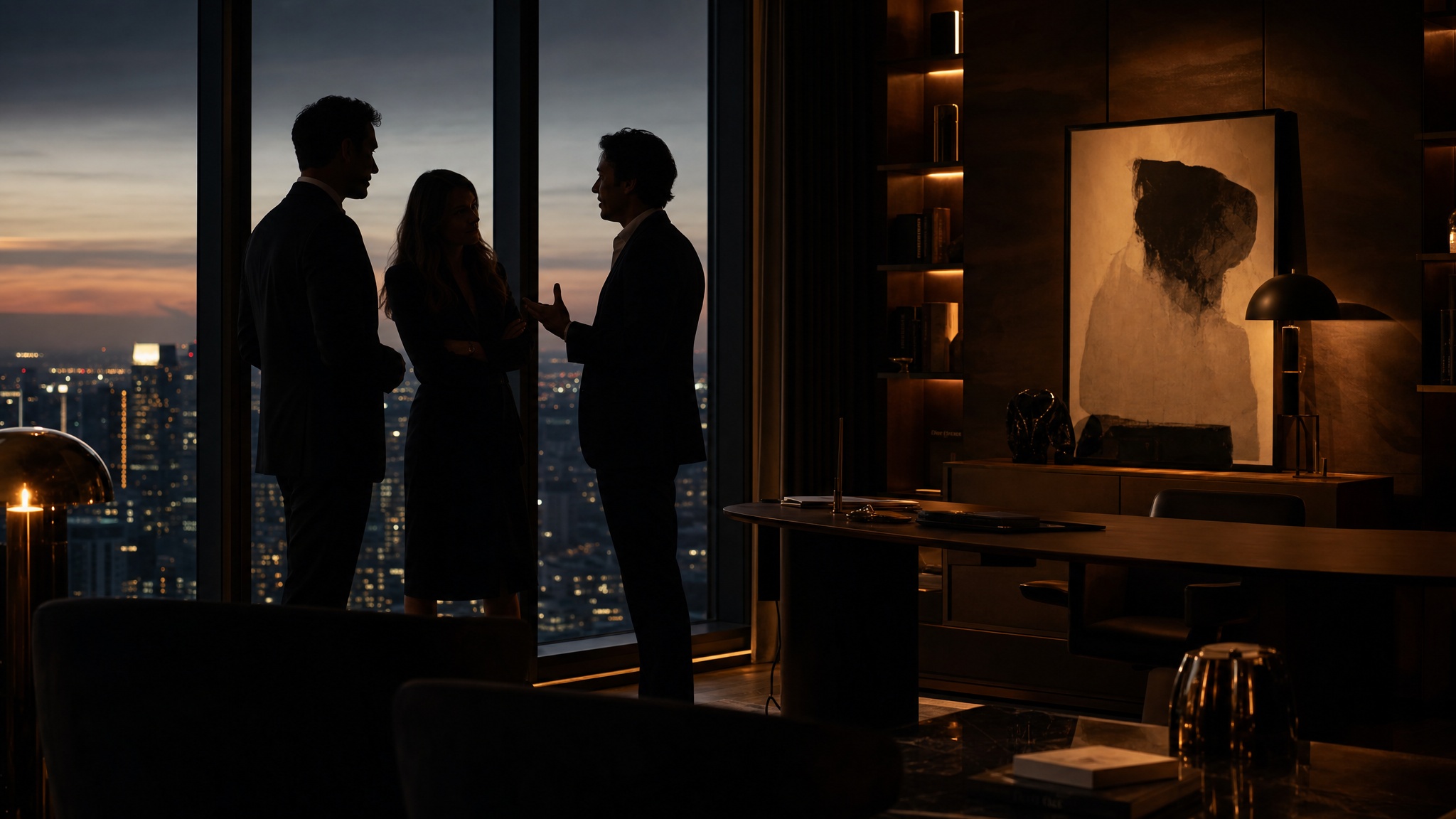 Strategic advisory discussion in a premium environment
